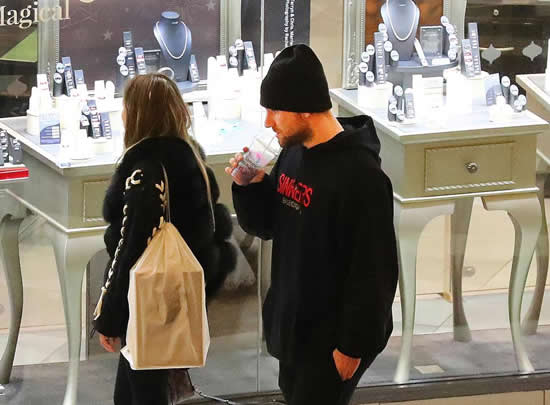 Manchester United ace Luke Shaw heads Christmas jewellery shopping in engagement ring section with girlfriend