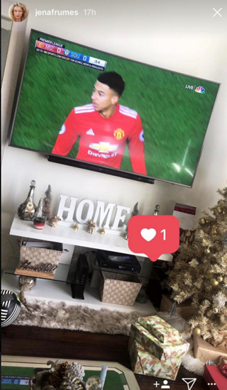 Jesse Lingard's girlfriend Jena Frumes likes picture of Manchester United love rat hours before his affair is exposed