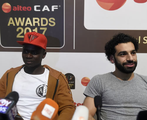 Mohamed Salah and Sadio Mane pictured in Ghana 24 hours before Everton showdown