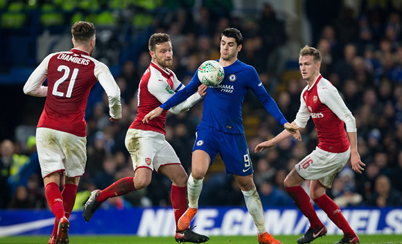Chelsea 0 Arsenal 0: Stamford Bridge stalemate leaves EFL Cup semi-final poised