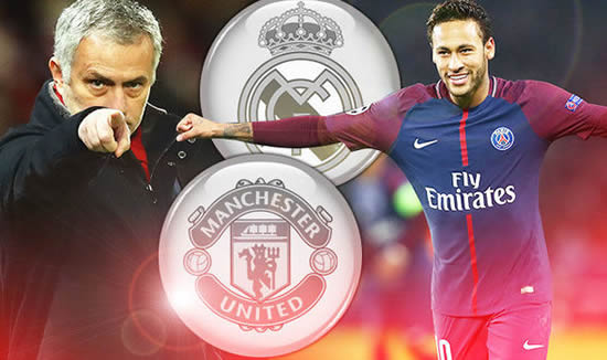 Manchester United 'ready to rival' Real Madrid in stunning €500m Neymar transfer battle
