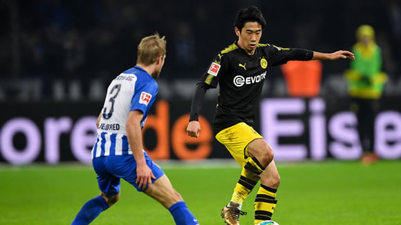 Hertha Berlin 1 - 1 Borussia Dortmund: Shinji Kagawa rescues Dortmund