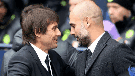 Antonio Conte admires Manchester City boss Pep Guardiola