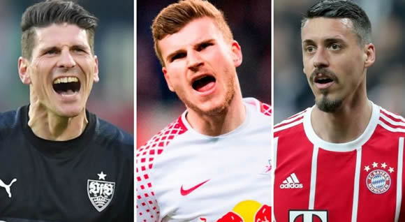 Timo Werner, Sandro Wagner, Mario Gomez: Who'll be Germany's No 9?
