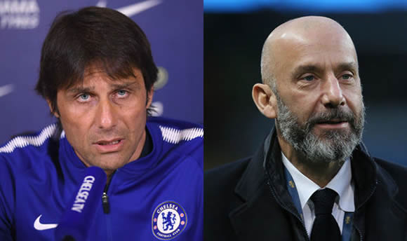Chelsea manager Antonio Conte SLAMS Gianluca Vialli over exit claims