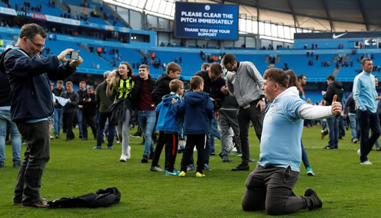 Manchester City set for FA charge after fans invade pitch but Pep Guardiola defends title celebrations at The Etihad