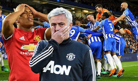 Jose Mourinho brutally questions Manchester United players after shock defeat to Brighton