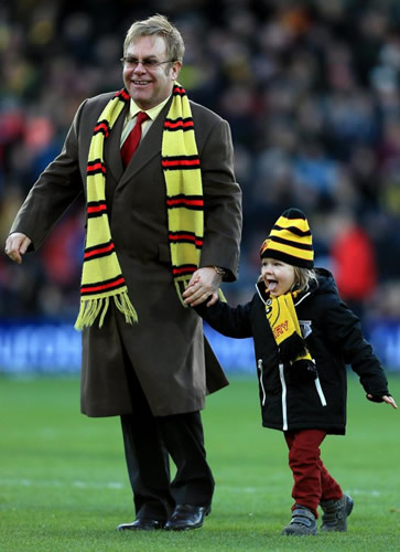 Elton John’s son Zachary signs for Watford academy at the age of seven
