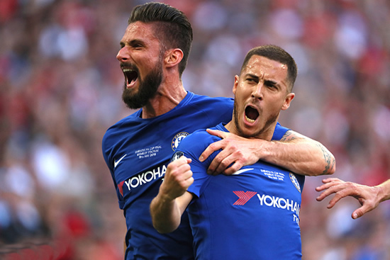 Manchester United 0 - 1 Chelsea FC: Blue is the colour at Wembley as Chelsea win the FA Cup