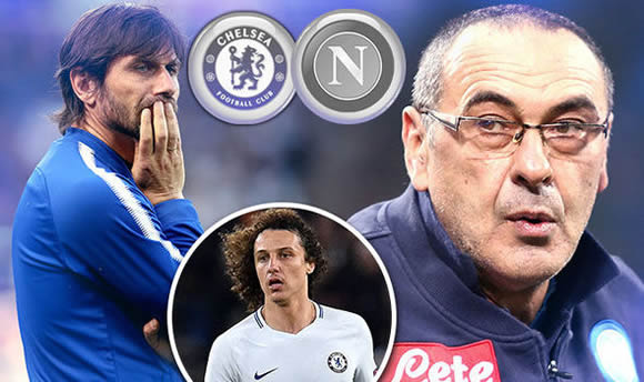 Chelsea target Maurizio Sarri wants to replace Antonio Conte... but David Luiz remains key