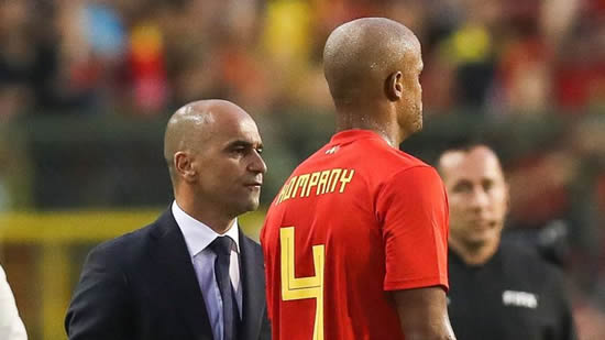 Belgium's Vincent Kompany suffers injury scare against Portugal