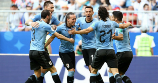 Uruguay 3 Russia 0: Suarez & Cavani strike as hosts miss out on top spot