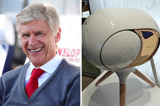 Gunner be noisy: Arsene Wenger’s £25k on ‘loudest’ speakers