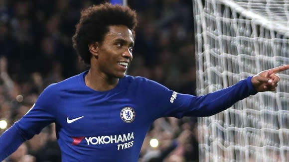 Chelsea's Willian subject to third Barcelona bid in excess of £55m