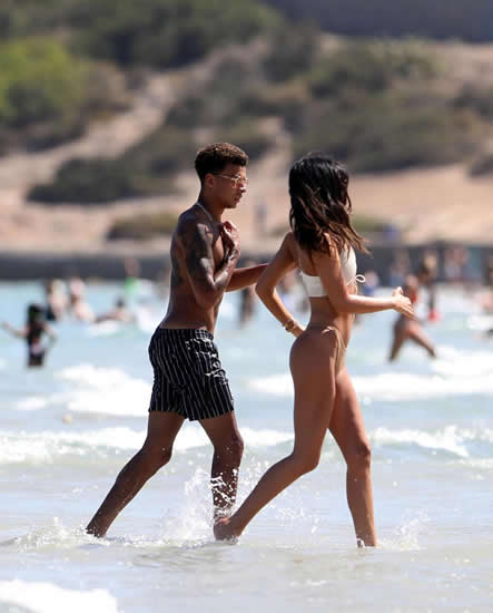 England hero Dele Alli and girlfriend Ruby Mae relax on Ibiza beach as Tottenham ace gets ready to return for pre-season