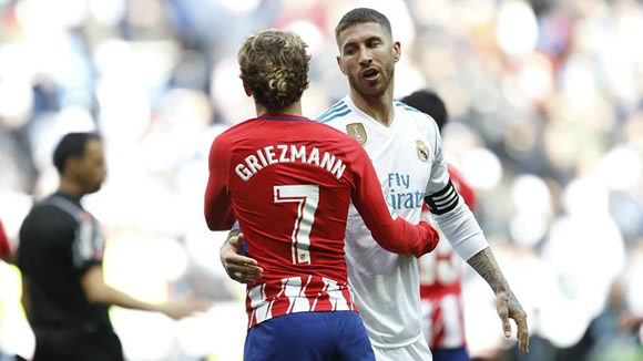 Real Madrid vs Atletico: Sparks will fly between Ramos and Griezmann