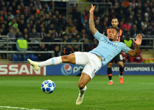 Manchester City fans criticise Gabriel Jesus after Shakhtar