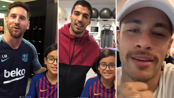 MSN are back together... to support the 'YouTuber' son of Arturo Vidal!