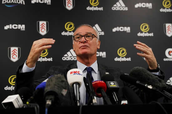 Claudio Ranieri promises to buy Fulham stars McDonald’s for clean sheets in bid to fix leaky defence