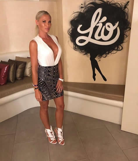 West Ham striker Marko Arnautovic's stunning wife Sarah who pinches Austrian to test his patience
