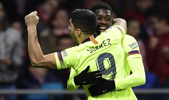 Atletico Madrid 1 - 1 Barcelona: Dembele strikes at the death to rescue Barcelona a point against Atletico