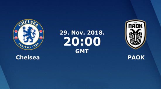 UEFA EL PREVIEW: Chelsea FC vs PAOK Saloniki