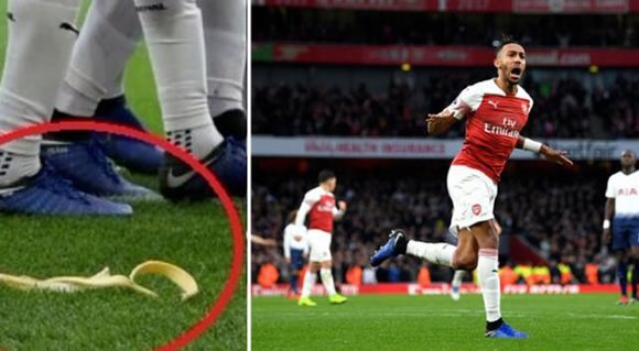 Spurs Fan Arrested For Throwing Banana Skin At Arsenal's Pierre-Emerick Aubameyang