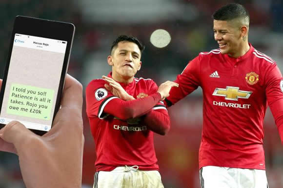 Alexis Sanchez bet £20k with Rojo Mourinho would be sacked then told United team-mates 'See, I told you to be patient'