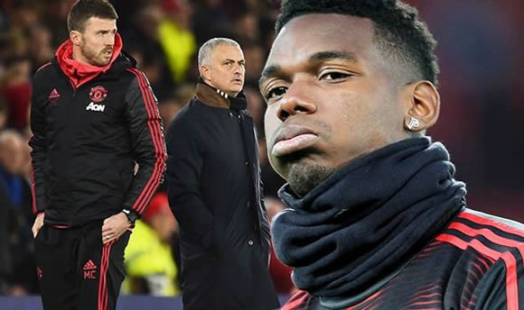 Man Utd players BLASTED by Carrick as Pogba leads dressing room PARTY over Mourinho sack