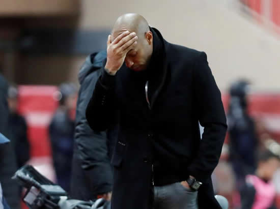VA VA DOOM Thierry Henry on brink of being sacked as Monaco suspend his duties as first-team coach