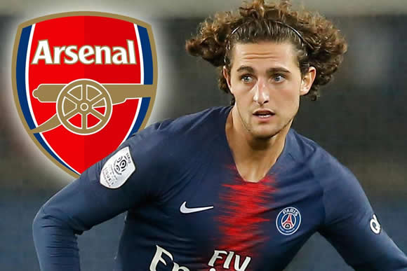 Arsenal eye move for PSG star Adrien Rabiot who is out of contract this summer