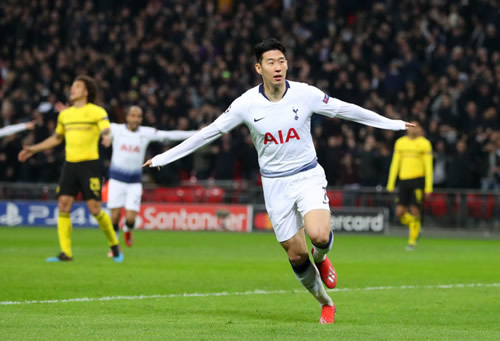 Spurs fans heap praise on Son as impressive form continues vs Dortmund