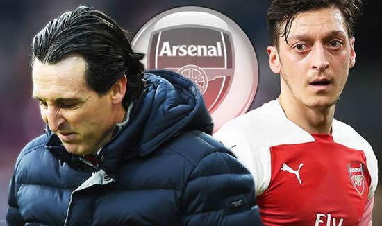 Arsenal boss Unai Emery stands by Mesut Ozil SNUB despite Europa League humiliation