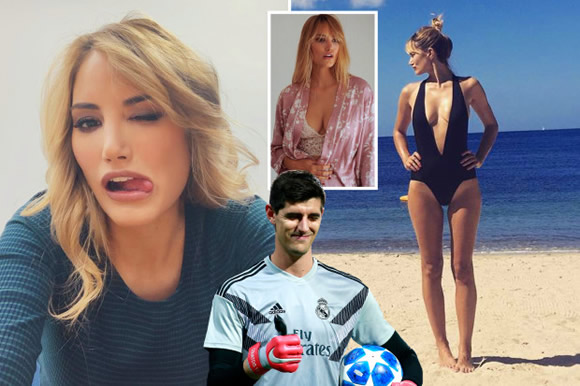 Ex-Chelsea star Courtois 'hooks up with stunning TV presenter Alba Carrillo' after splitting from mother of his child