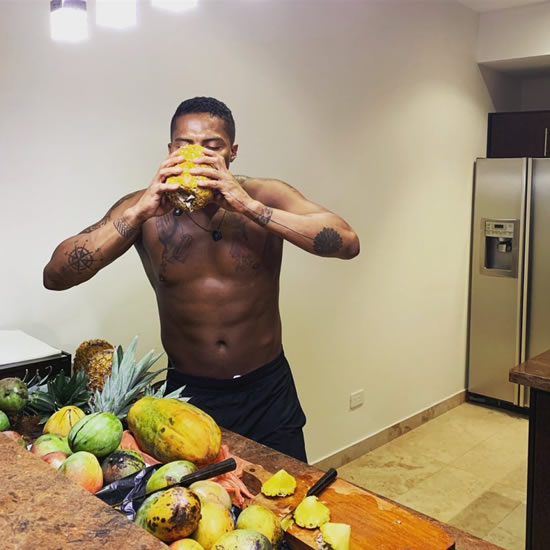 Valencia gorges on entire table of fruit to help Man Utd ace's injury recovery