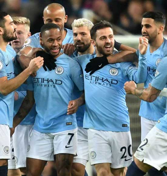Manchester City 3 Watford 1: Sterling treble boosts champions' lead