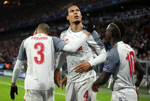 Liverpool fans heap praise on Virgil van Dijk following Bayern win