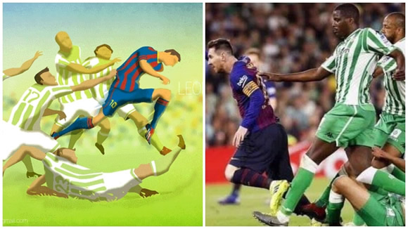 Six-year-old painting of Messi became reality against Real Betis