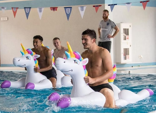 England stars want another magical unicorn ride to glory as they replicate infamous World Cup antics
