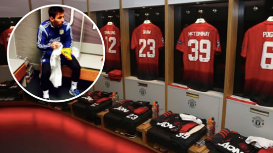 Why There's A Picture Of Lionel Messi In Manchester United's Changing Room