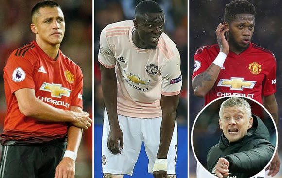 Ruthless Solskjaer says he will axe unfit Man Utd stars with Sanchez, Bailly and Fred all under threat