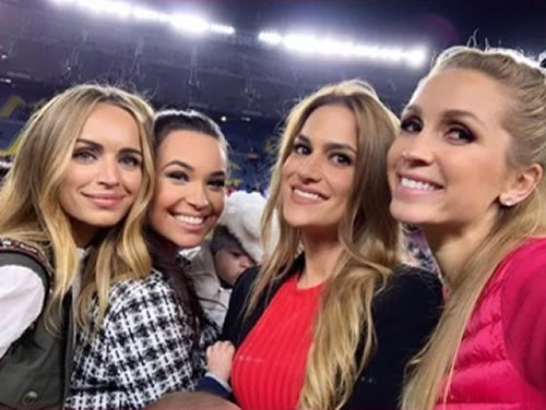 Stunning Barcelona Wags Shakira and Antonella Roccuzzo put ‘rivalry’ aside to take selfie to celebrate La Liga title win after Messi heroics