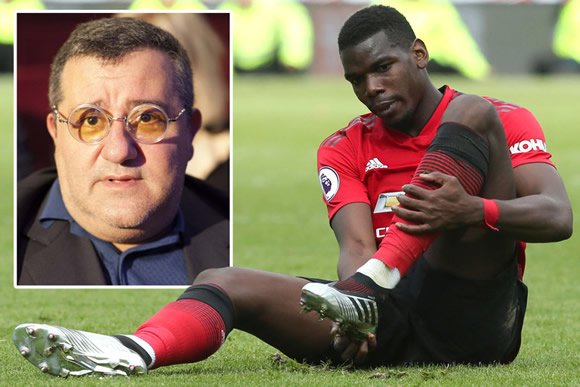 Paul Pogba's dream move to Real Madrid in jeopardy as agent Raiola handed three-month worldwide transfer ban by Fifa