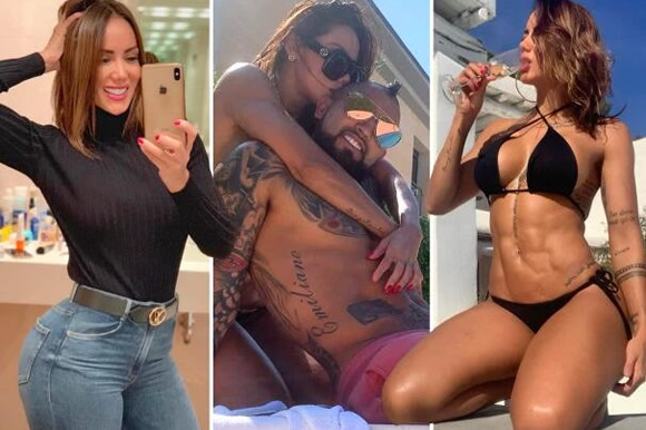 Barcelona's Arturo Vidal dating stunning Colombian fitness model Sonia Isaza… who loves posting a gym video