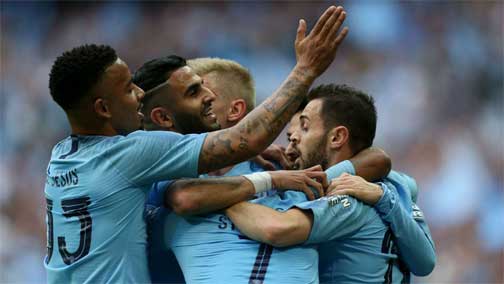 Manchester City 6 Watford 0: Sterling hat-trick helps secure unprecedented domestic treble
