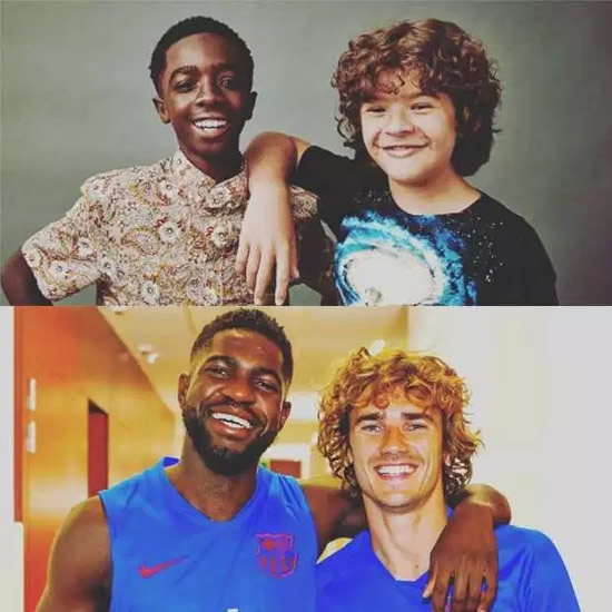 Antoine Griezmann sends fans into hysterics with amazing comparison of him and Samuel Umtiti with Stranger Things' Dustin and Lucas
