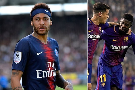 Barcelona told Neymar will cost €300m as PSG reject Coutinho and Dembele swap