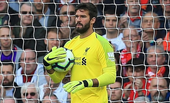 Alisson delighted after making Liverpool training return