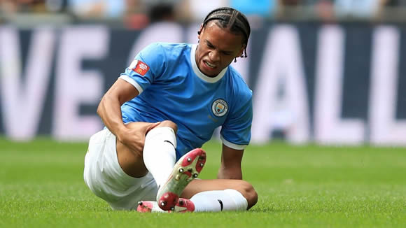 Sane out for '6-7 months' with knee injury - Pep
