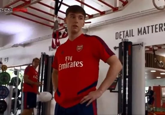Kieran Tierney stuns Arsenal medical staff as he smashes Aubameyang's vertical jump record… despite carrying an injury